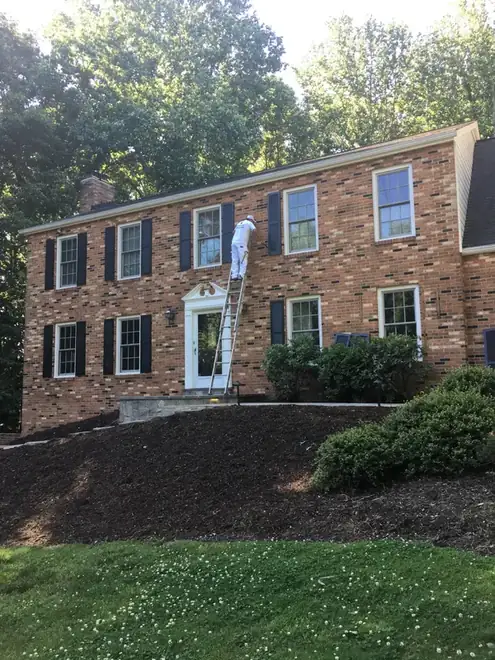 Painting crew at work in Burke, VA