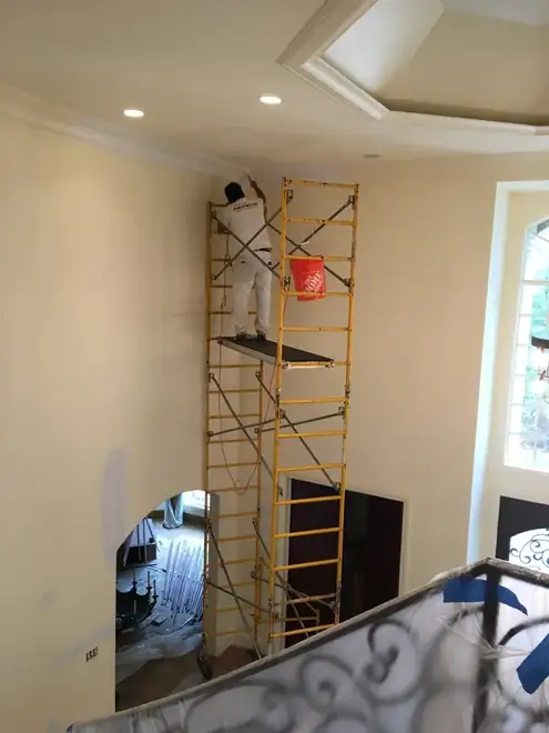 Interior painting and drywall repair in McLean, VA