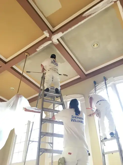 Interior walls and trim painted in Fairfax, VA