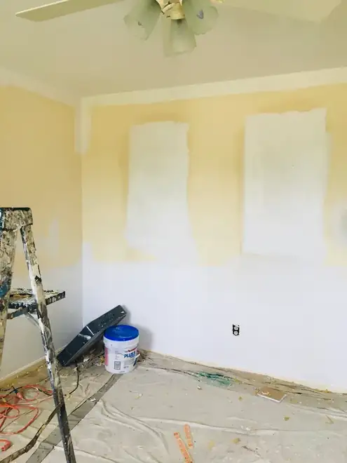 Living room repaint in Annandale, VA